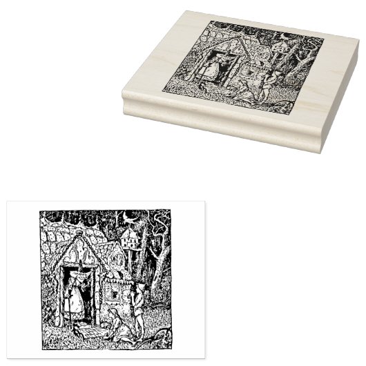 Hansel und Grettel Gummistempel (Stempel)