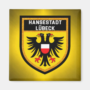 Hansestadt Lübeck Flag Magnet