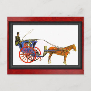 Hansom Cab, London Postkarte