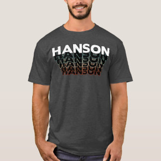 Hanson Lustig Retro Vintage Sonnenuntergang Hanson T-Shirt