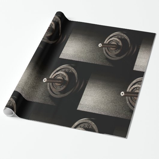 Hantel Geschenkpapier (Ungerollt)