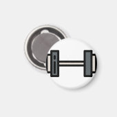 Hantel Magnet (Vorderseite/Rückseite)