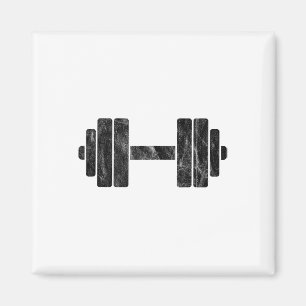 Hantel-Minimalismus - Gewichtheben und Bodybuild Magnet