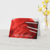 Hantelkarte für Wool Happy Birthday Karte (Gelbe Blume)