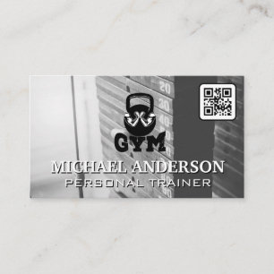 Hanteln Fitness-Logo Kettle Bell Visitenkarte