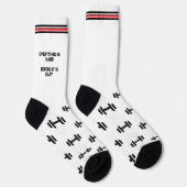 Hanteln Motivation Sport Socken (Rechts)