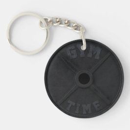 Hantelscheibe 20-kg "GYM TIME" für eine Gym-Person Schlüsselanhänger