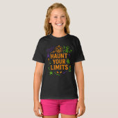 Hantieren Sie Ihre Grenzen Neon Halloween T-Shirt (Vorne ganz)