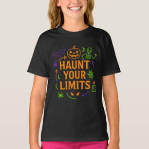 Hantieren Sie Ihre Grenzen Neon Halloween T-Shirt
