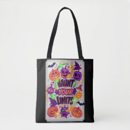 Hantieren Sie Ihre Grenzen Neon Halloween Tasche