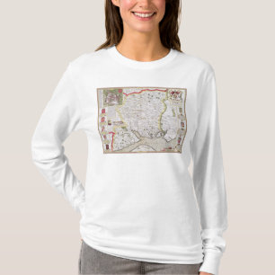 Hantshire, graviert von Jodocus Hondius T-Shirt