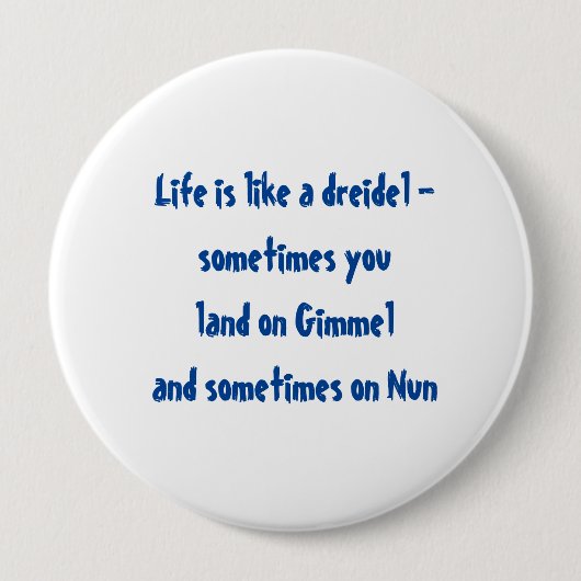 Hanukah Button (Vorderseite)