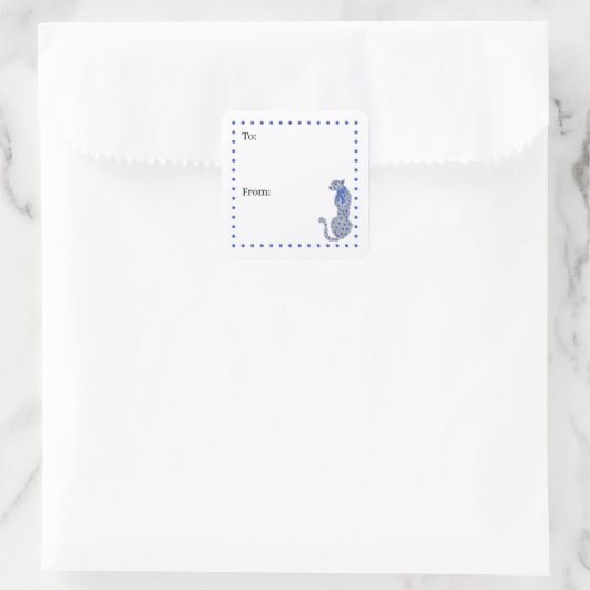 Hanukah Cheetah Gift Sticker (Tasche)