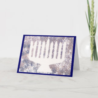 Hanukah Erinnerungen Menorah Feiertagskarte