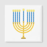 Hanukah Menorah Magnet<br><div class="desc">Feiern Sie Hanukkah mit dieser Menorah mit Kerzen.</div>