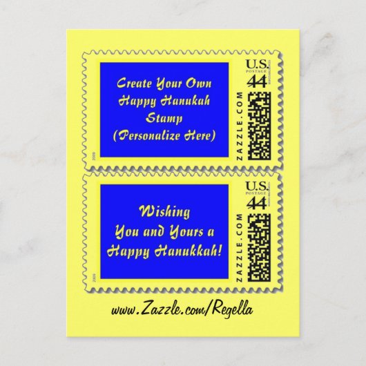 Hanukah Postcard Postkarte (Vorderseite)