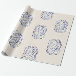 Hanukah Sameach Holiday Hebrew Wrapping Paper Geschenkpapier<br><div class="desc">Wrap deine Chanukah präsentiert im Stil mit dem speziellen Chanukah Sameach Packpapier.</div>