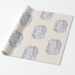 Hanukah Sameach Holiday Hebrew Wrapping Paper Geschenkpapier