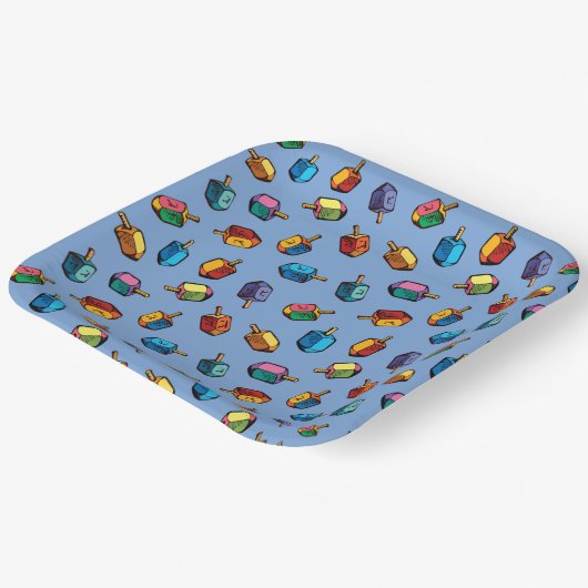 Hanukah-Set von Paper Tellers - Judaika  Pappteller (Gewinkelt)