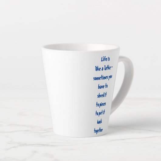 Hanukah-Tasse Milchtasse (Rechte Ecke)