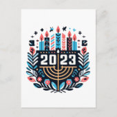 Hanukka 2023 postkarte (Vorderseite)