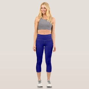 hanukka blauer davidstern capri leggings