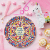 Hanukka Dreidel Design Pappteller (Party)