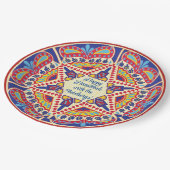 Hanukka Dreidel Design Pappteller (Schrägansicht)