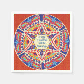 Hanukka Dreidel Design Serviette (Vorderseite)