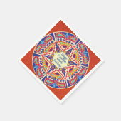 Hanukka Dreidel Design Serviette (Ecke)