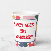 Hanukka Dreidel Time 8 oz. Pappbecher (Rückseite)