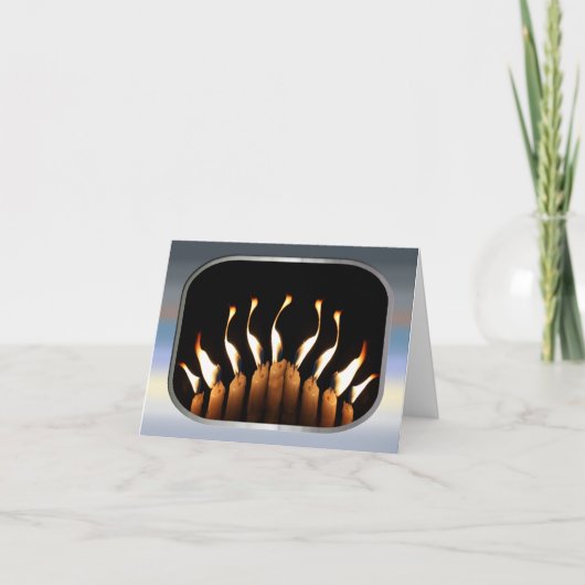 Hanukka Grußkarte Feiertagskarte (Vorderseite)