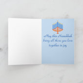 Hanukka Grußkarte Feiertagskarte (Innenseite)