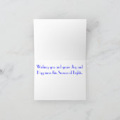 Hanukka Grußkarte Feiertagskarte (Innenseite)