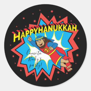 Hanukka Judah Maccabee Chanukah Runder Aufkleber