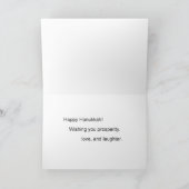 Hanukka-Karte 9 Dankeskarte (Innenseite)