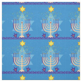 Hanukka menorah Gewebe Stoff (Muster)