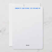 Hanukka Regenbogenmenorah Feiertagskarte (Rückseite)