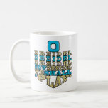 Hanukka Tasse "O Dreidel Dreidel Dreidel..."<br><div class="desc">Blau und Gold Hanukkah Tasse. "O Dreidel Dreidel Dreidel jetzt Dreidel wir werden spielen" Chanukah Tasse. Persönlich durch Löschen, "Happy Chanukah, Bubbie! Liebe, Amy & Jason", wählen Sie dann Ihre Lieblings-Schriftart Stil, Größe, Farbe und Formulierung, um Ihre Tasse zu personalisieren! Schaffen Sie ein einfaches Geschenk, indem Sie der Tasse ein...</div>