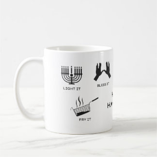 Hanukka-Tasse - Segne es, Zünde es an, Tu es Kaffeetasse