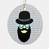 Hanukka und Weihnachten Keramik Ornament (Links)