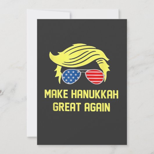 Hanukka wieder groß machen Trump jüdisch Einladung (Vorderseite)