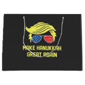 Hanukka wieder groß machen Trump jüdisch Große Geschenktüte (Vorderseite)