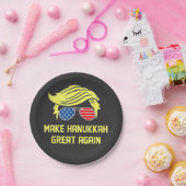 Hanukka wieder groß machen Trump jüdisch Pappteller (Party)