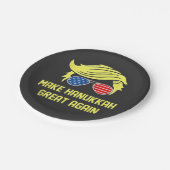 Hanukka wieder groß machen Trump jüdisch Pappteller (Schrägansicht)