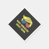 Hanukka wieder groß machen Trump jüdisch Serviette (Ecke)