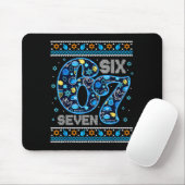 Hanukkah 67 Festive Dreidel Ugly Sweater Jew Six S Mousepad (Mit Mouse)