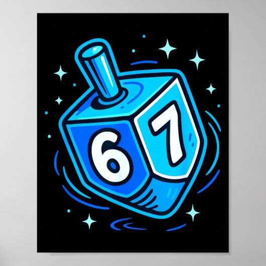 Hanukkah 67 Meme Chanukah Jewish Men Women Kids  Poster (Vorne)