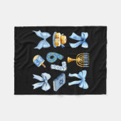 Hanukkah 67 Six Seven Girl Kids 67 Meme Coquette B Fleecedecke (Vorderseite (Horizontal))