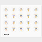 Hanukkah 67 Six Seven Meme Runder Aufkleber (Blatt)